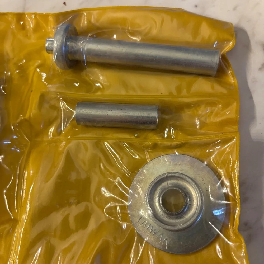 Grommet Tool Kit with Brass Grommets and Setting Tools in Yellow Pouch